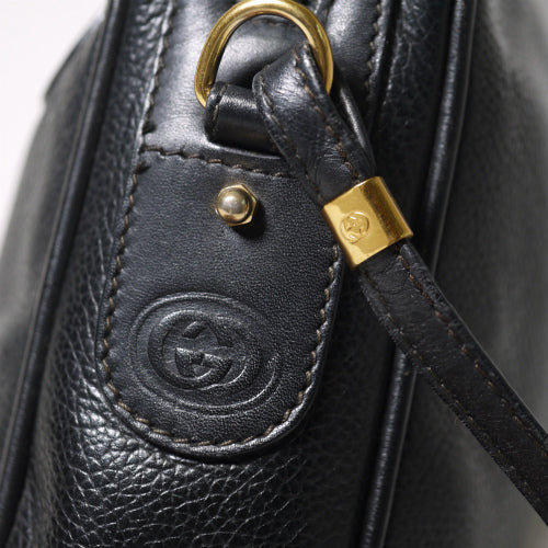 OLD Gucci　総革シンプルショルダー（黒）