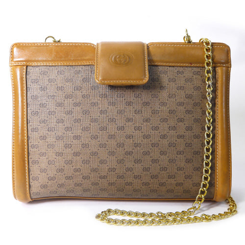 OLD Gucci マイクロGGクラッチ＆チェーンショルダー