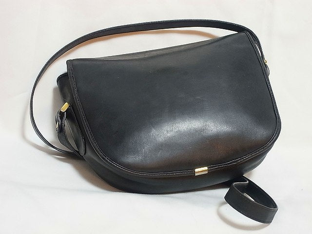 OLD Gucci　７０ｓ総皮ミニシェリーショルダー（黒）