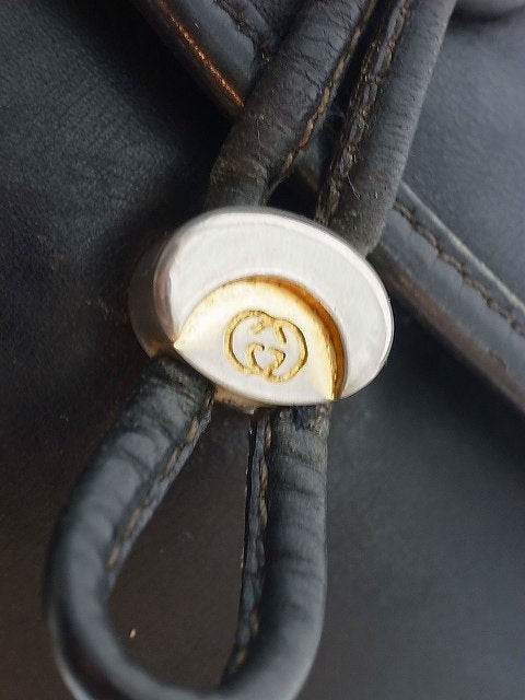 OLD Gucci　７０ｓ総皮ミニシェリーショルダー（黒）