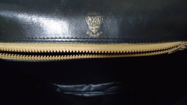 OLD Gucci　７０ｓ総皮ミニシェリーショルダー（黒）