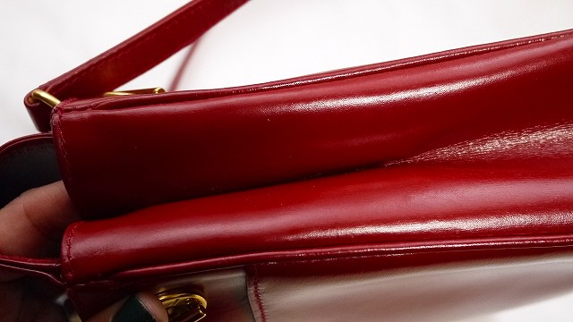 OLD Gucci　赤Box型ワンショルダー