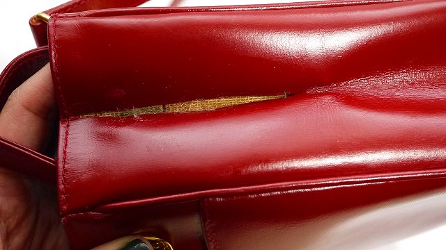 OLD Gucci　赤Box型ワンショルダー