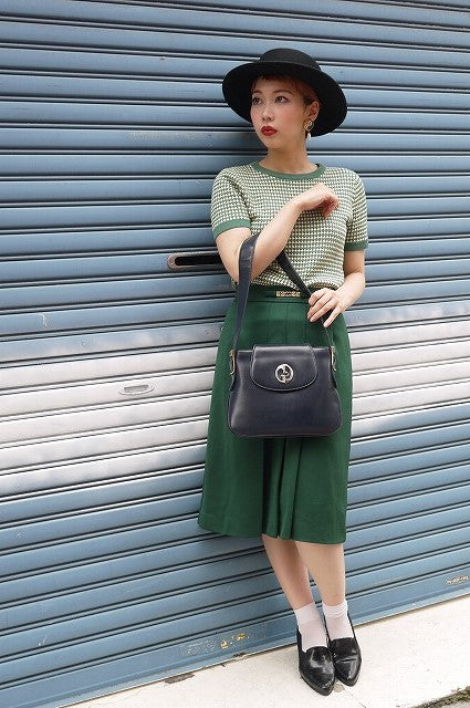 OLD Gucciー1973モデル総革ワンショルダー（黒）