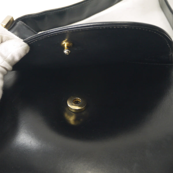 OLD Gucciー1973モデル総革ワンショルダー（黒）