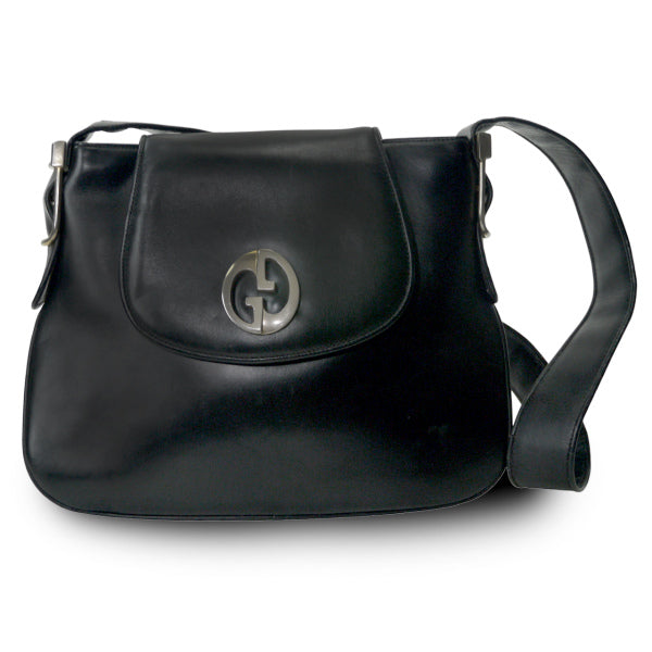 オールドグッチGucci ショルダーバッグ GUCCI グッチ レザー クロスボディ ショルダーバッグ ブラウン vintage