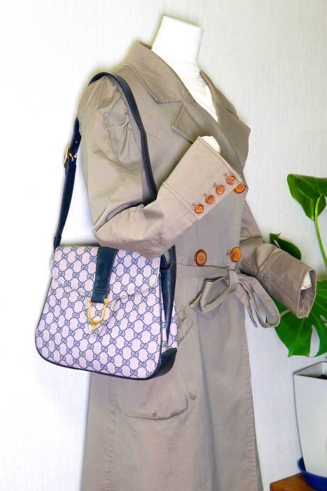 OLD Gucci　ビット金具ワンショルダー（薄ピンク）