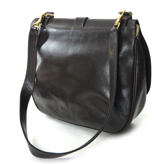 OLD Gucci70s!ワンショルダー（総皮・茶）