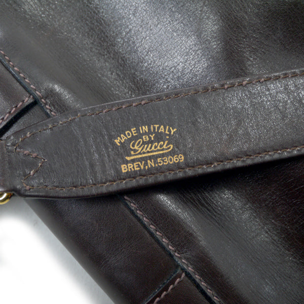 OLD Gucci70s!ワンショルダー（総皮・茶）