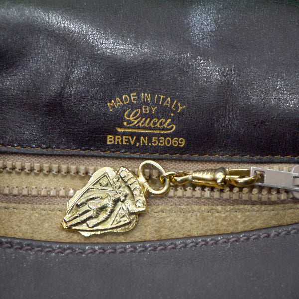 OLD Gucci70s!ワンショルダー（総皮・茶）