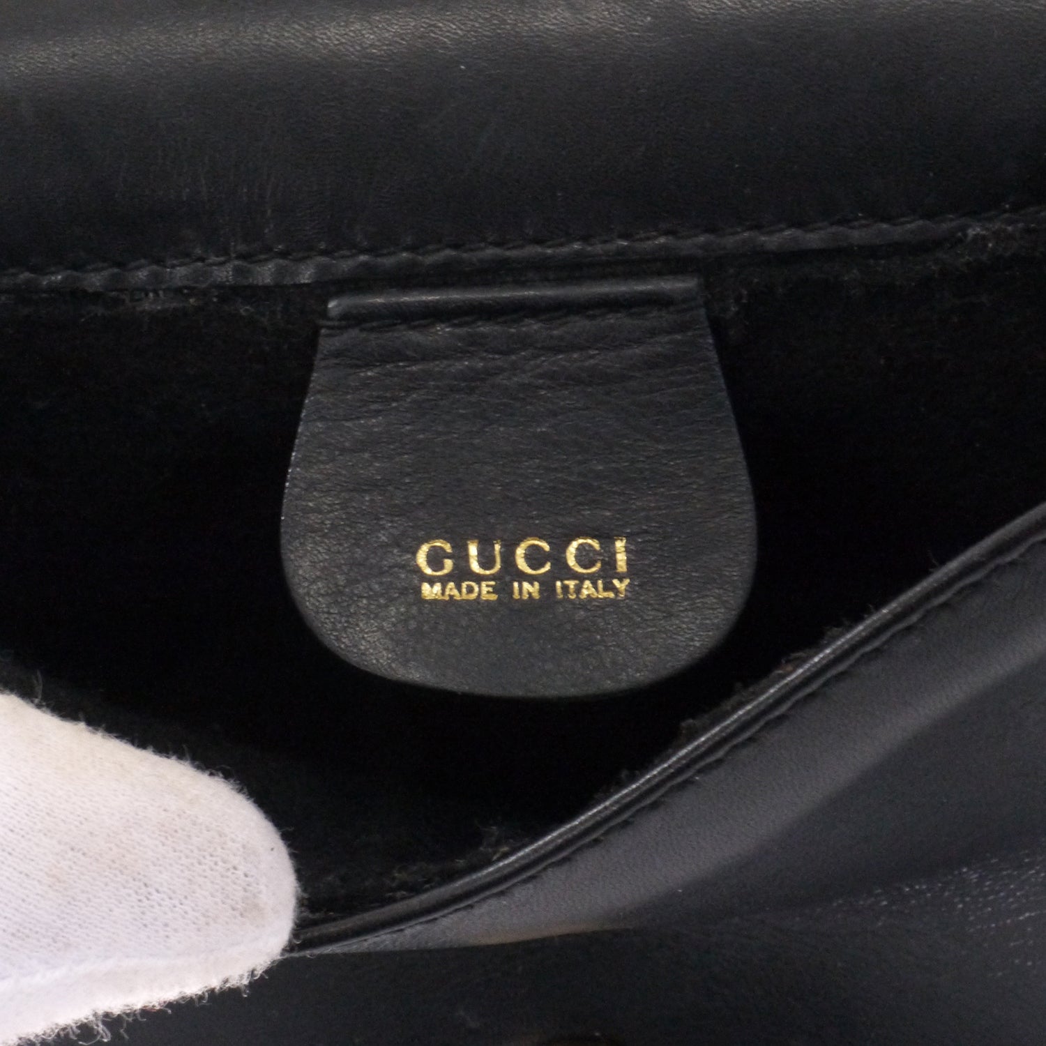 OLD Gucci 総革ミニシェリーショルダー（黒） – Vintage Shop Rococo