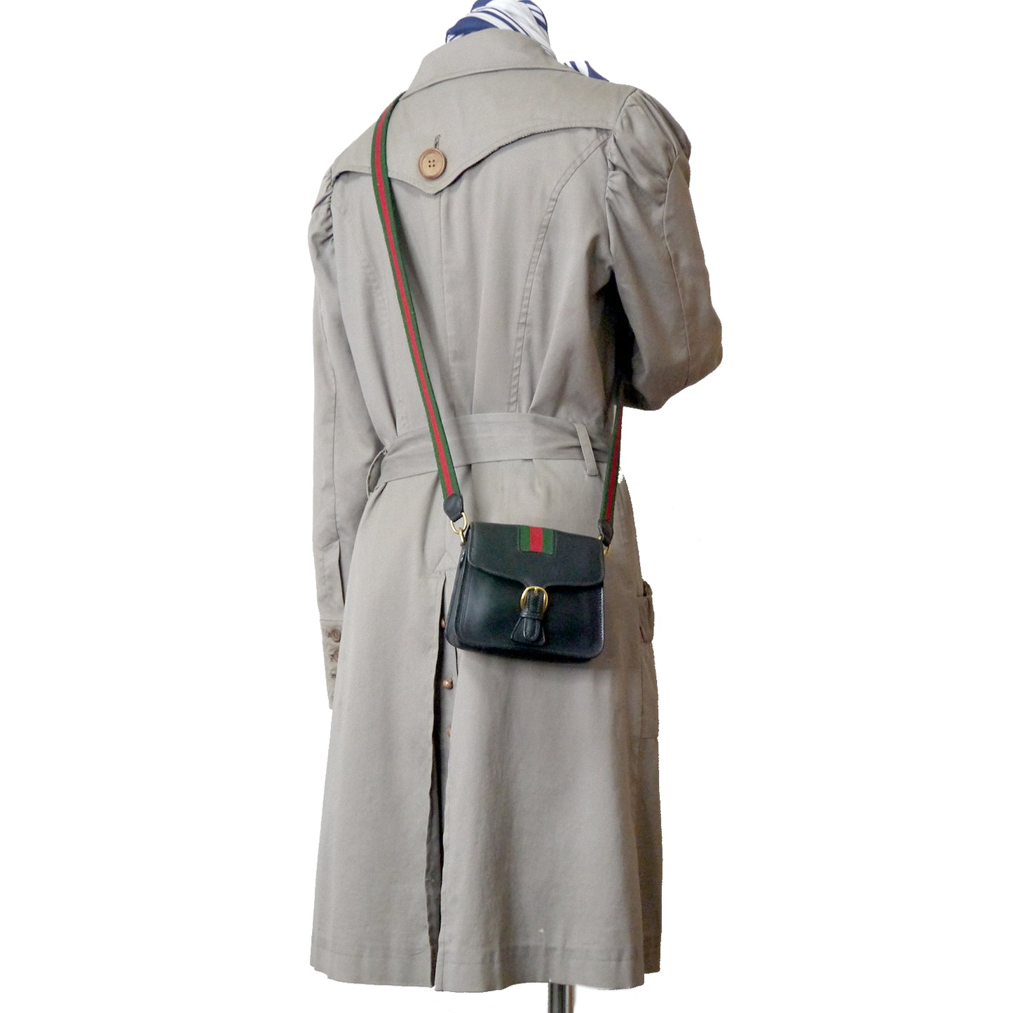 OLD Gucci　総革ミニシェリーショルダー（黒）