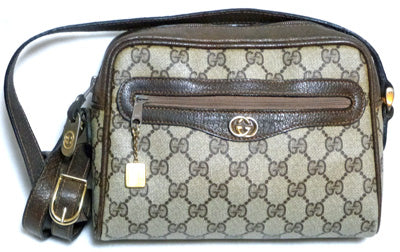 OLD　Gucci　茶GGコンパクトショルダー(茶・小）