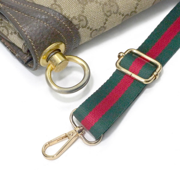 OLD Gucci 代表作！70sインターロッキングGシェリーショルダー（茶/ジャガード ）
