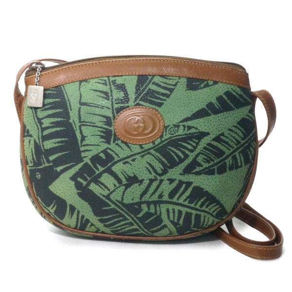 OLD Gucci　トロピカルポシェット（緑）