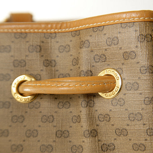 OLD Gucci　マイクロGG巾着ショルダー（キャメル）