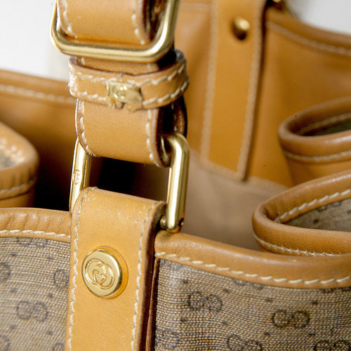 OLD Gucci　マイクロGG巾着ショルダー（キャメル）