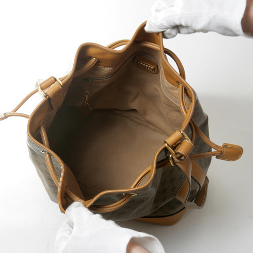 OLD Gucci　マイクロGG巾着ショルダー（キャメル）