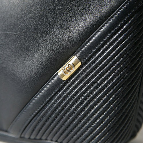 OLD Gucci  ダークネイビー総皮ショルダー