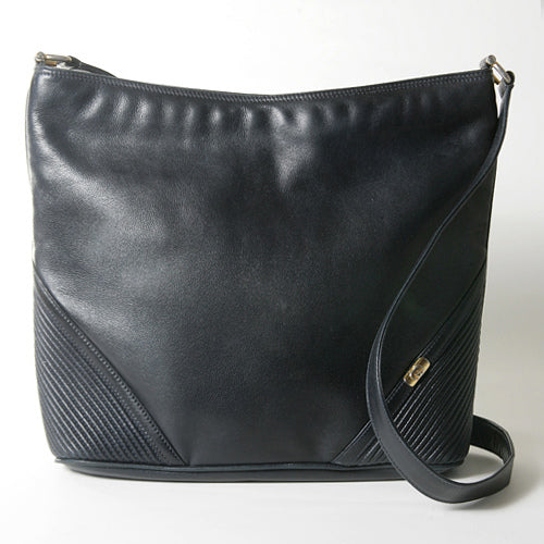 OLD Gucci  ダークネイビー総皮ショルダー