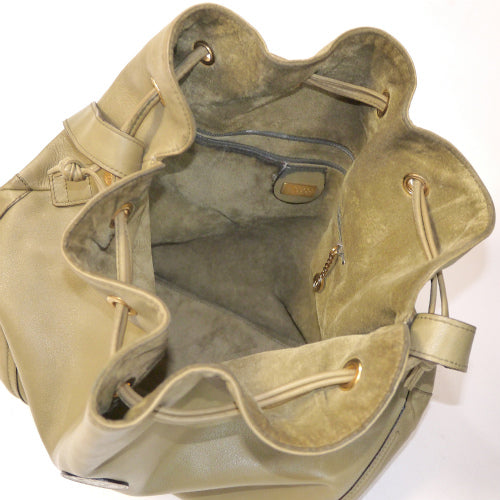 OLD Gucci オリーブグリーン巾着ショルダー