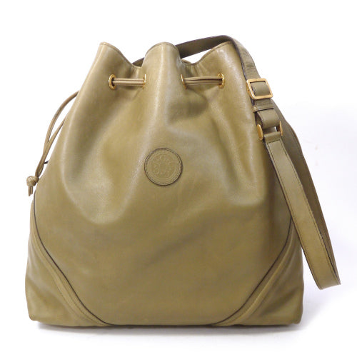 OLD Gucci オリーブグリーン巾着ショルダー