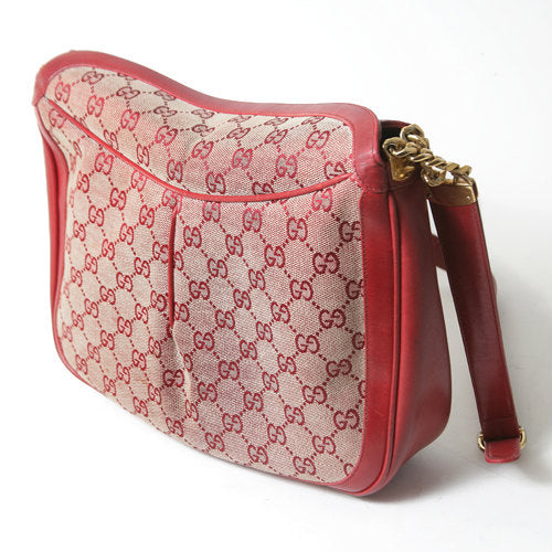 OLD Gucci　GGキャンパスショルダー（赤）