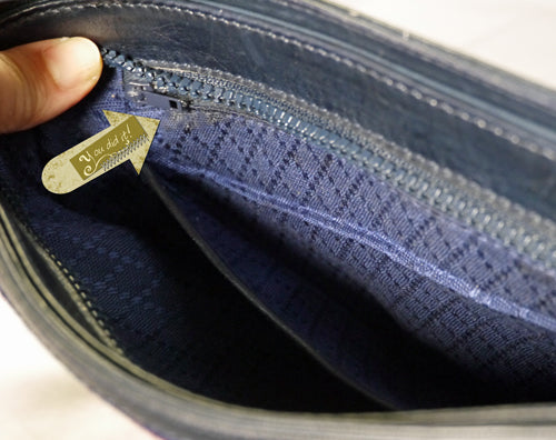 OLD Gucci 横シェリーワンショルダー（紺・ピンク）