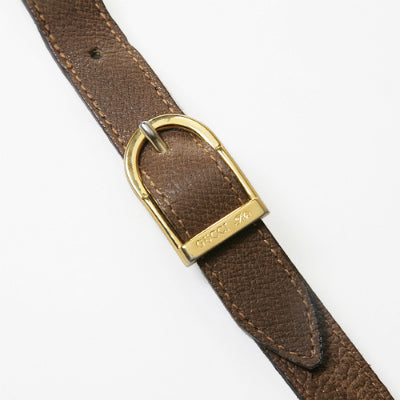 OLD Gucci Plus デッドストック半円ポシェット（カーキ）