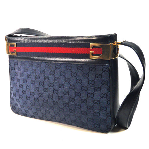 OLD Gucci　ジャガードワンショルダー（青）