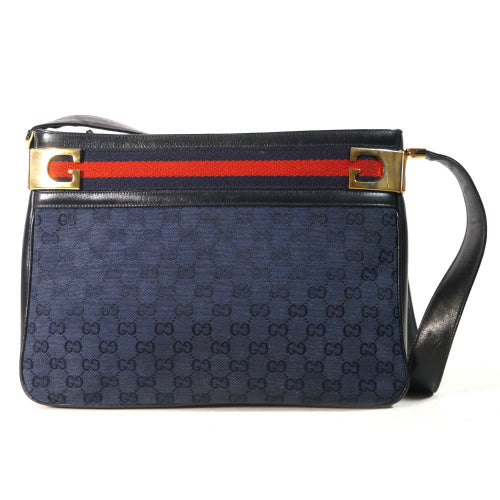 OLD Gucci　ジャガードワンショルダー（青）