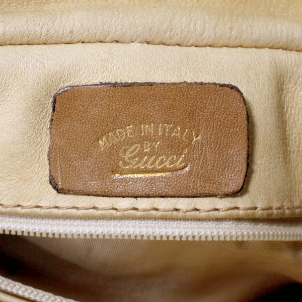 OLD Gucci マイクロＧＧシェリー定番ショルダー（キャメル/ジャガード）