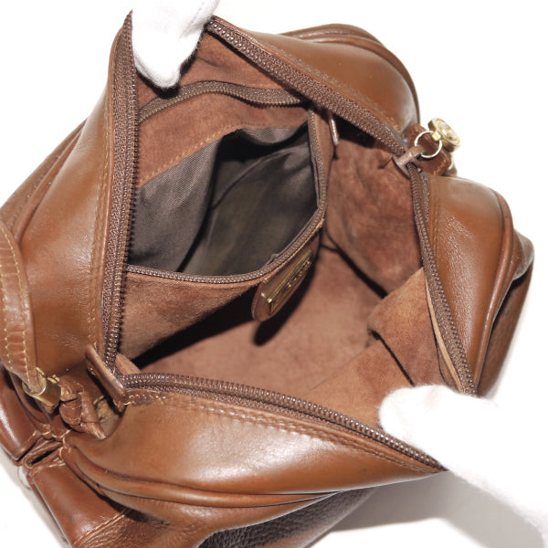 OLD Gucci 総革キャンディポシェット（茶）