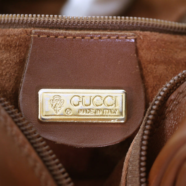 OLD Gucci 総革キャンディポシェット（茶）