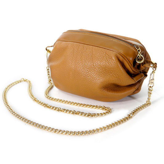 OLD Gucci 総革キャンディ チェーンポシェット（明茶）