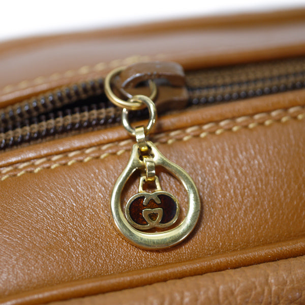 OLD Gucci 総革キャンディ チェーンポシェット（明茶）