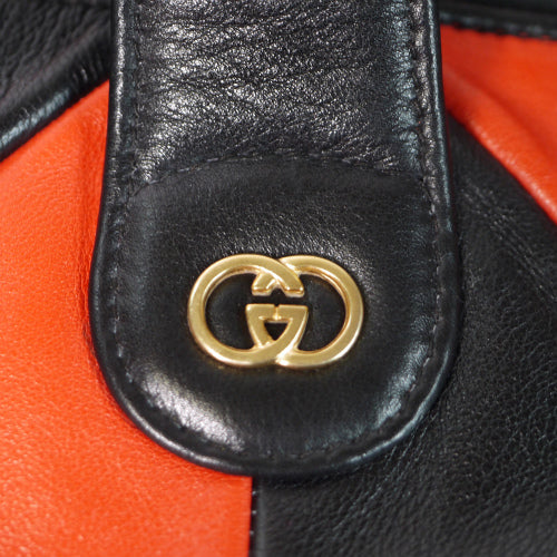 OLD Gucci 形が変わる！カメレオンバッグ（オレンジ/黒）