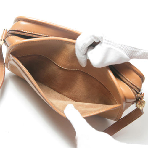 OLD Gucci 総皮ポシェット（キャメル）