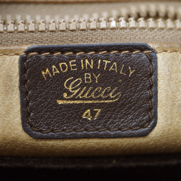 OLD Gucci 70ｓ総革サイドビットショルダー（濃茶）