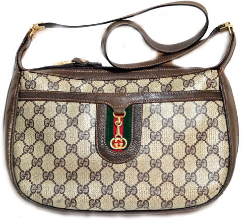 OLD Gucci＜訳アリ＞ ビット金具ショルダー（茶）