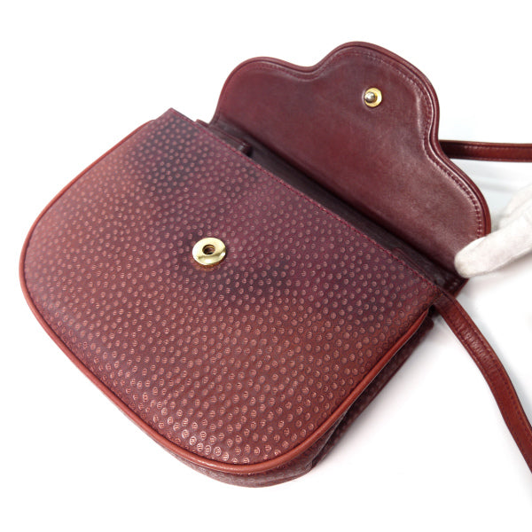 OLD Gucci　2WAYパンチングショルダー（ボルドー）