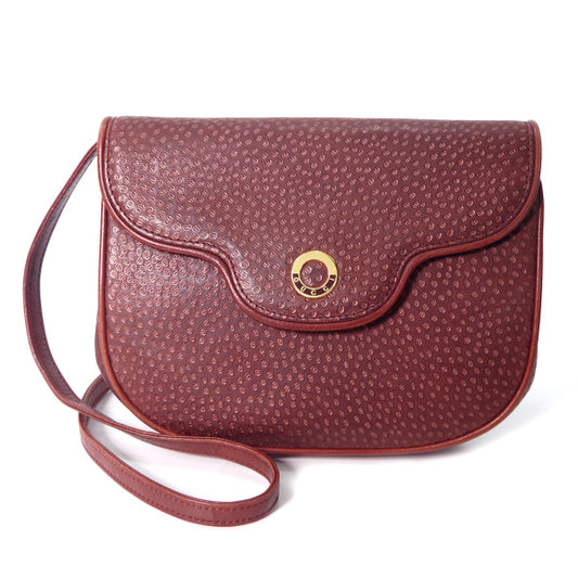 OLD Gucci　2WAYパンチングショルダー（ボルドー）