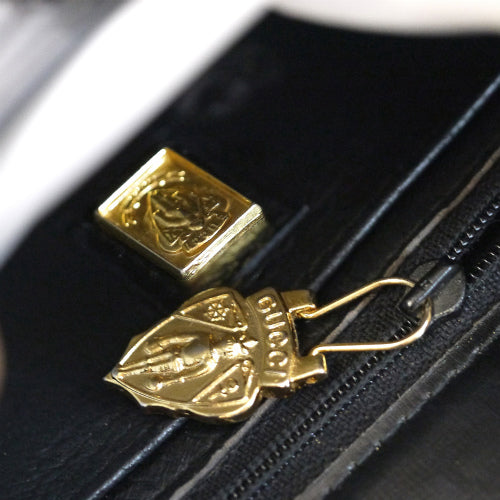 OLD Gucci　クロコ型押し２Way（黒）