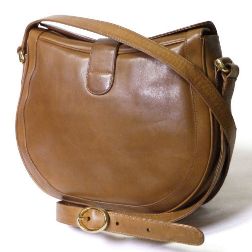 OLDGucci　筆記体　丸ショルダー（キャメル）