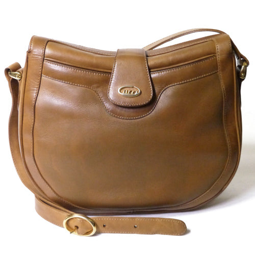 OLDGucci　筆記体　丸ショルダー（キャメル）