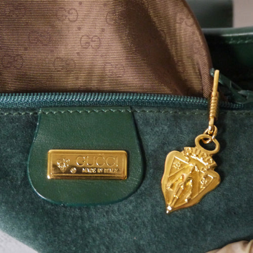 OLD Gucci バケツ型ショルダー(緑)