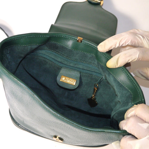 OLD Gucci バケツ型ショルダー(緑)