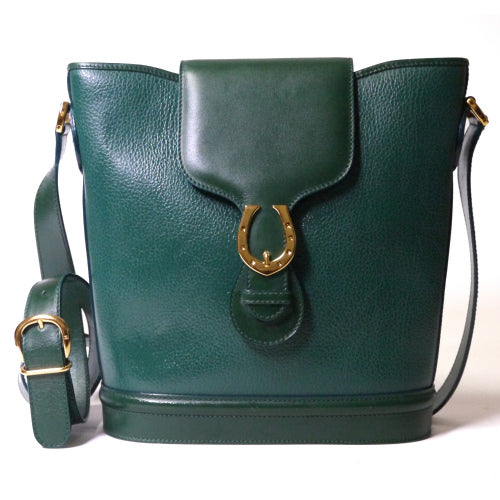 OLD Gucci バケツ型ショルダー(緑)