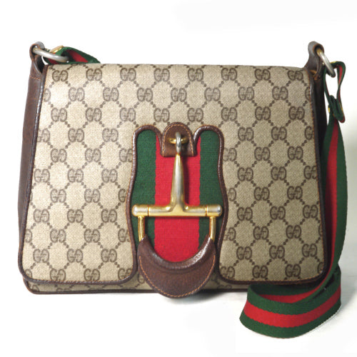 OLD Gucci　変身！ホースビットショルダー（茶）