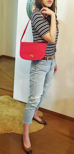 OLD Gucci　マイクロGGワンショルダー（赤）